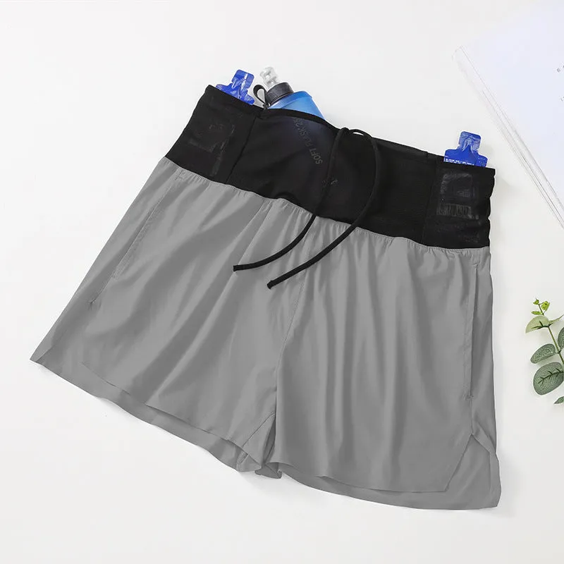 High-Performance Spandex and Nylon Athletic Shorts