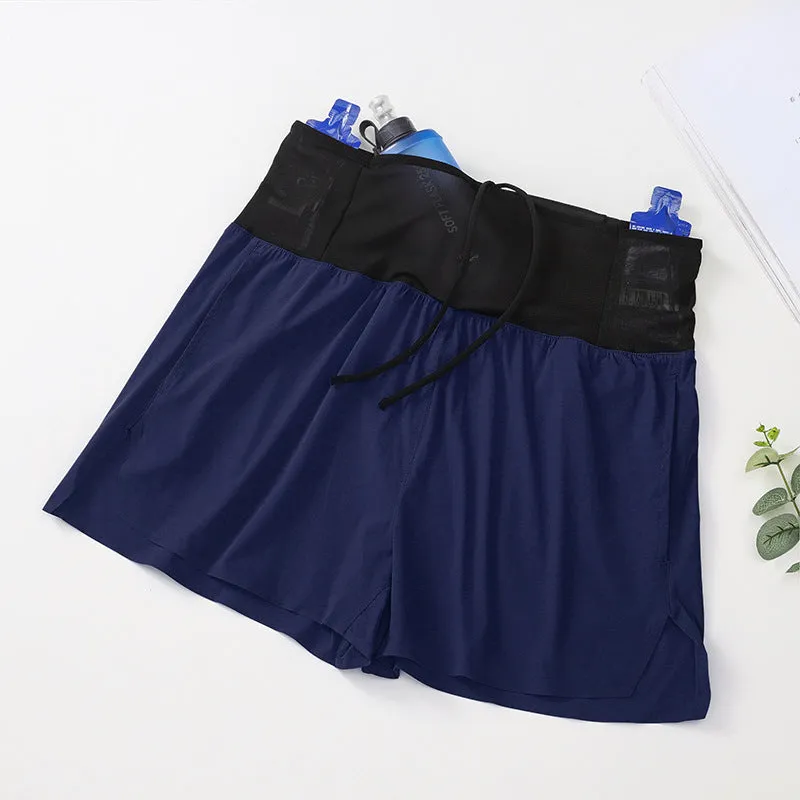 High-Performance Spandex and Nylon Athletic Shorts