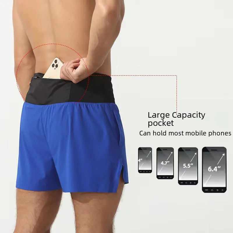 High-Performance Spandex and Nylon Athletic Shorts