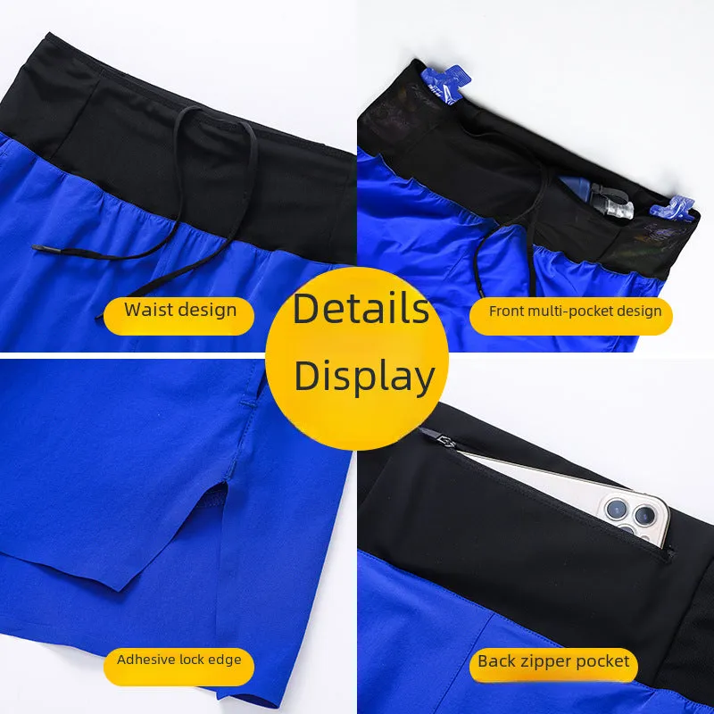 High-Performance Spandex and Nylon Athletic Shorts