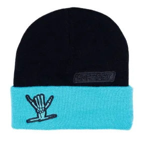 Icon Beanie (Black/Teal)