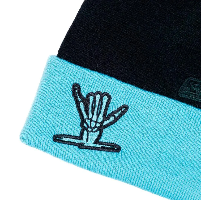 Icon Beanie (Black/Teal)