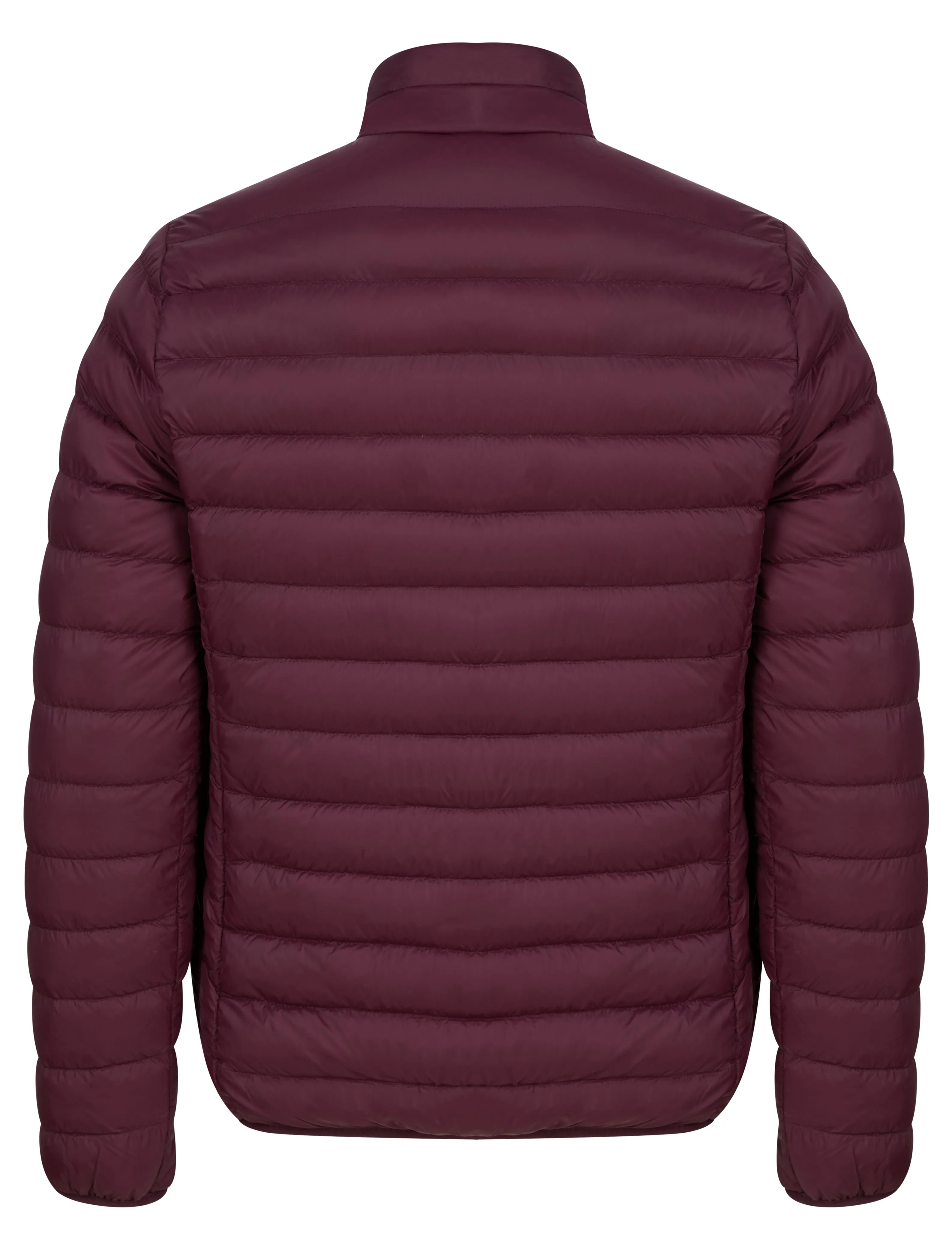 Ikar Funnel Neck Quilted Puffer Jacket with Fleece Lined Collar in Tawny Port - Tokyo Laundry