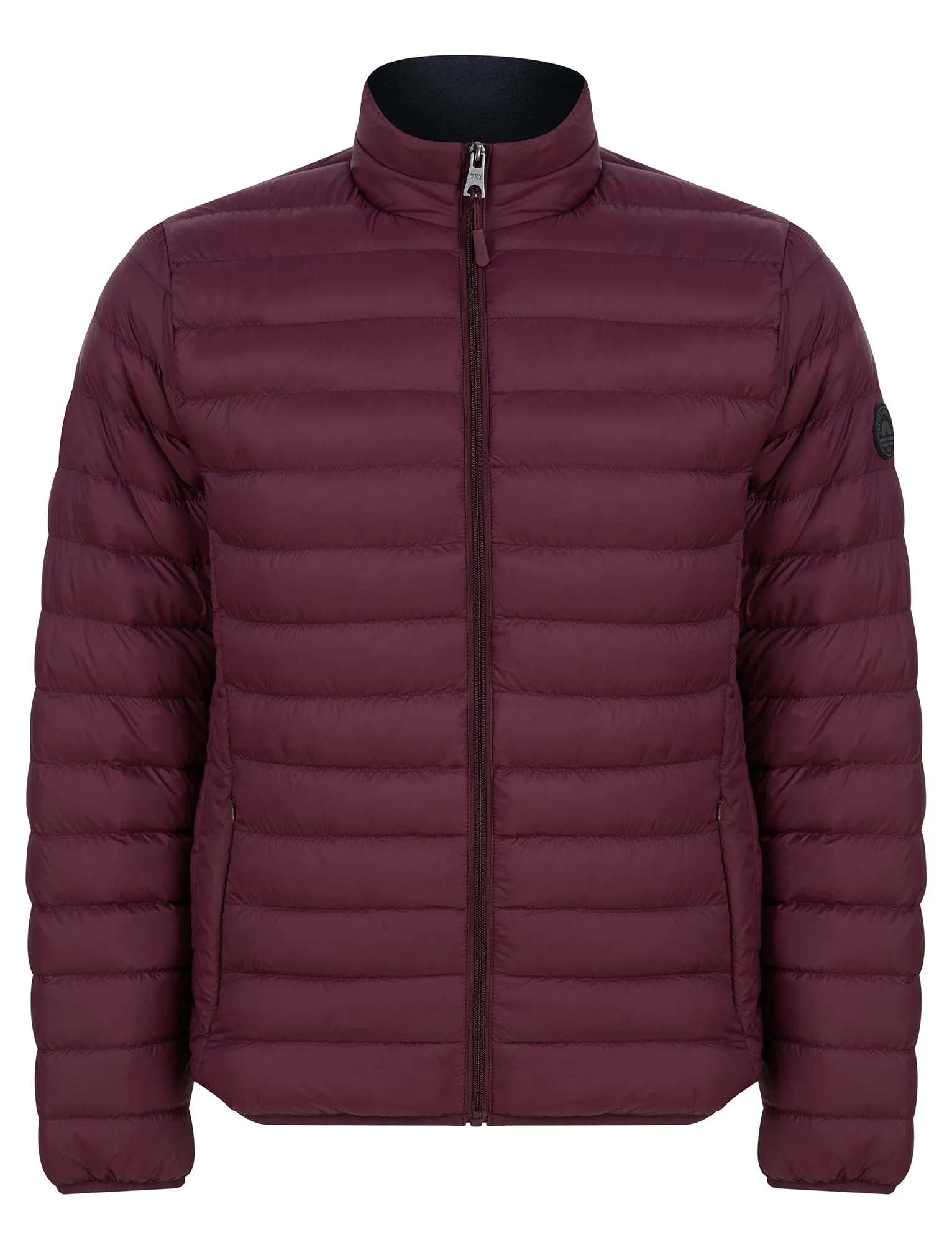 Ikar Funnel Neck Quilted Puffer Jacket with Fleece Lined Collar in Tawny Port - Tokyo Laundry