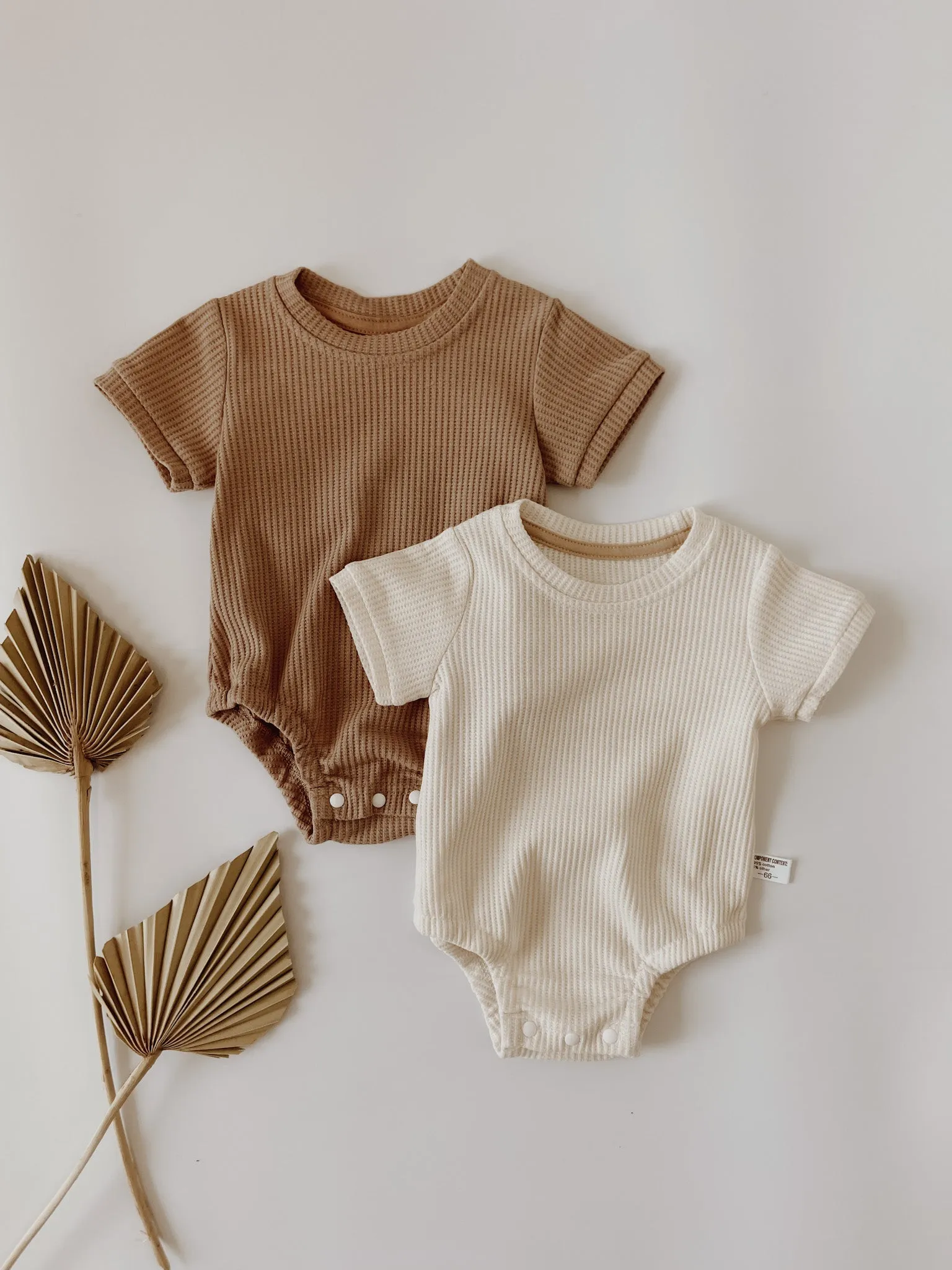 Imperfect Waffle Short Sleeve Bodysuit