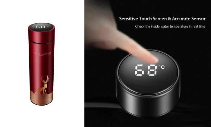 Intelligent Temperature Display Vacuum Insulated Bottle 17.6oz/ 500ml