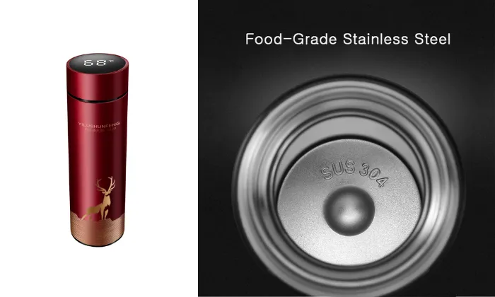 Intelligent Temperature Display Vacuum Insulated Bottle 17.6oz/ 500ml