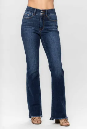 Judy Blue High Waist Vintage Frayed Bootcut Denim