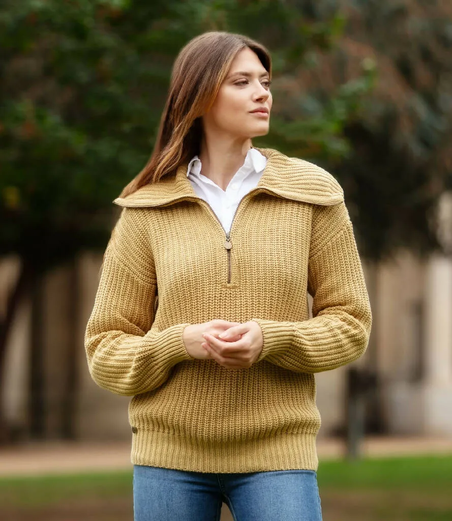 Juniper Cotton Zip Up Knit