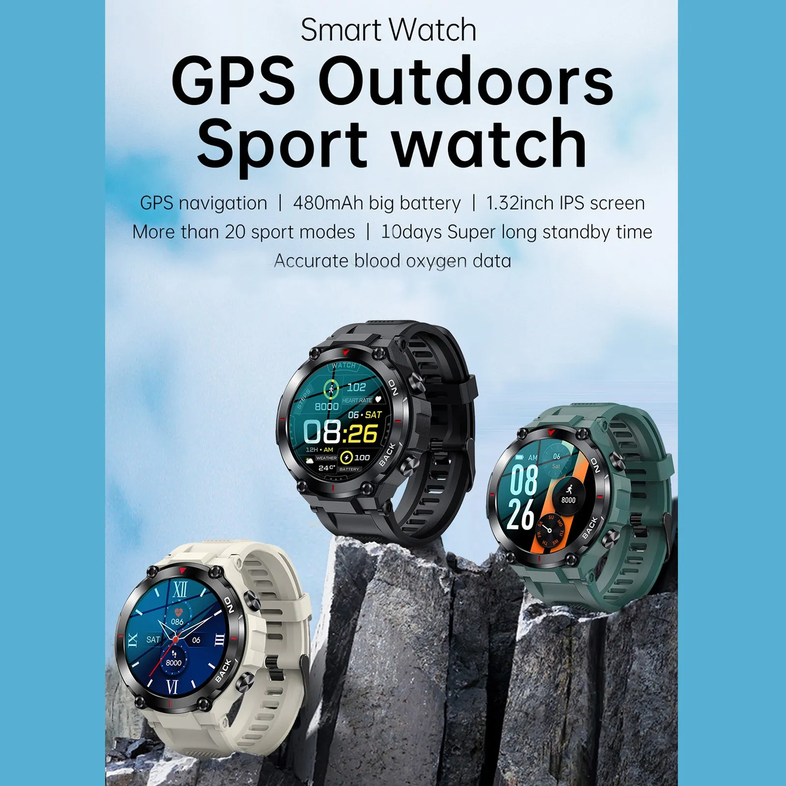LEMFO K37 Smart Sports Watch Full-touch Screen