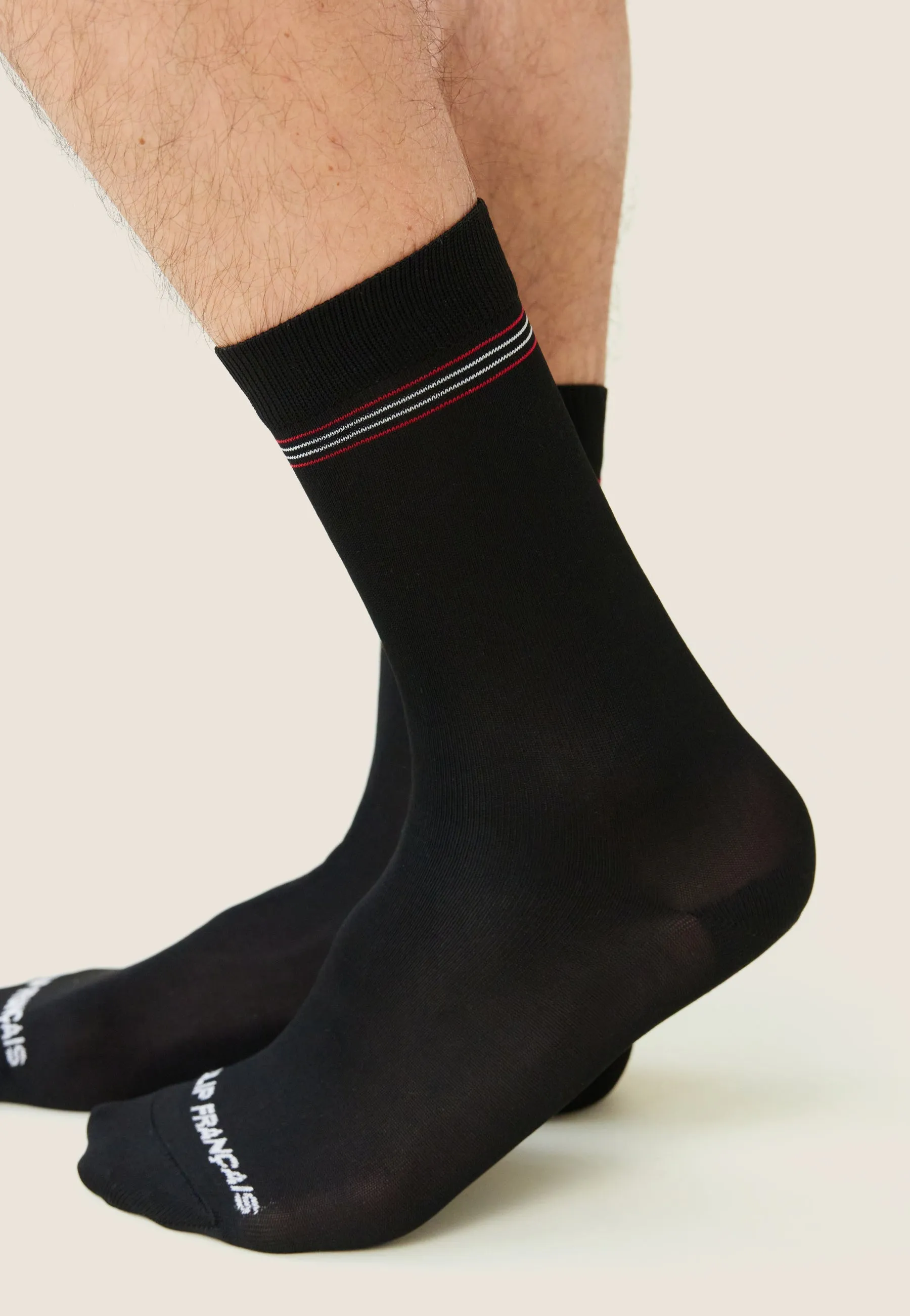Leo Noir - Chaussettes Mi-Hautes