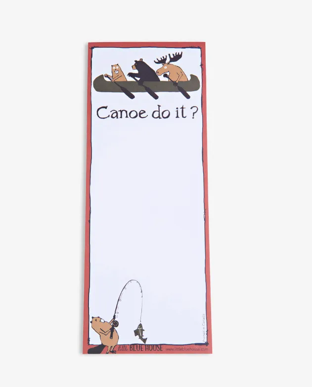 Little Blue House Canoe Do It Notepad