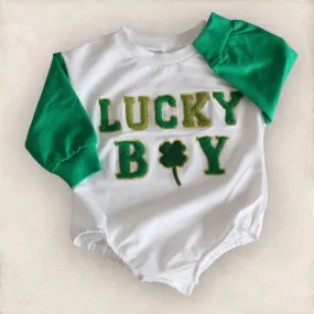 Lucky Boy Appliqué Sweatshirt