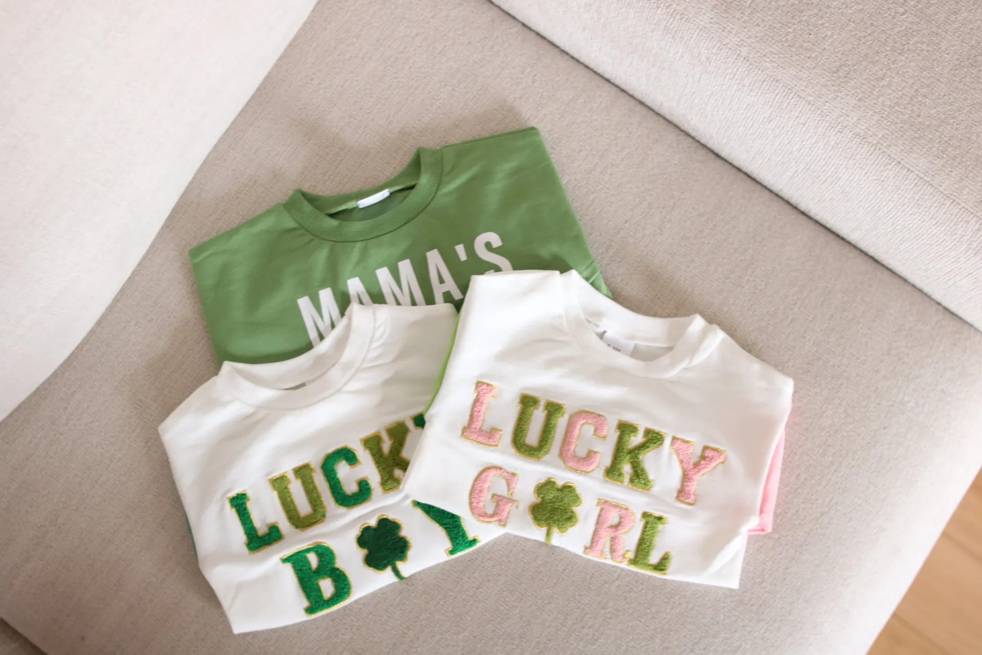 Lucky Boy Appliqué Sweatshirt