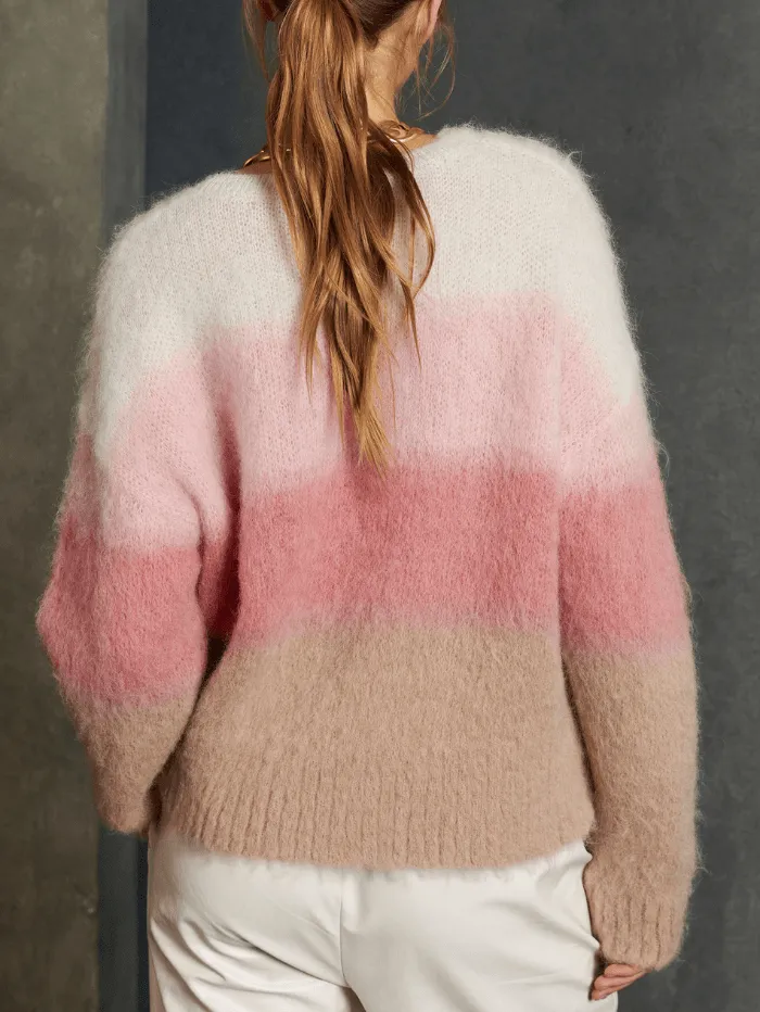 Luisa Cerano Pink Ombre Wool Jumper 148979/5295