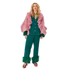 Luxe Faux Fur Wrap in Pink