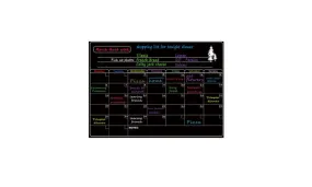 Magnetic Dry Erase Board Calendar
