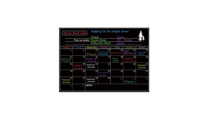 Magnetic Dry Erase Board Calendar