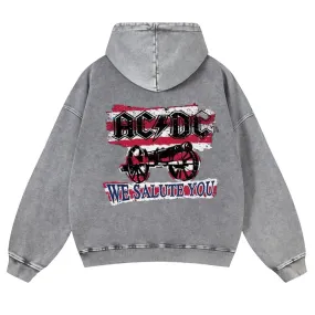 Mens Vintage ACDC Rock Hoodies