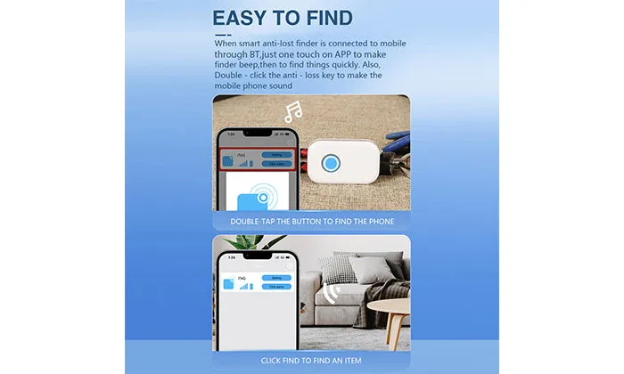 Mini Smart Rectangular Anti-lost Key Finder