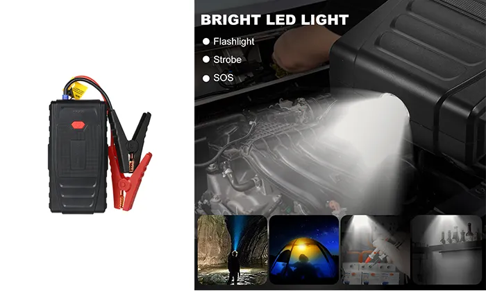 Multi-Function Portable Car Battery Jump Starter Power Bank