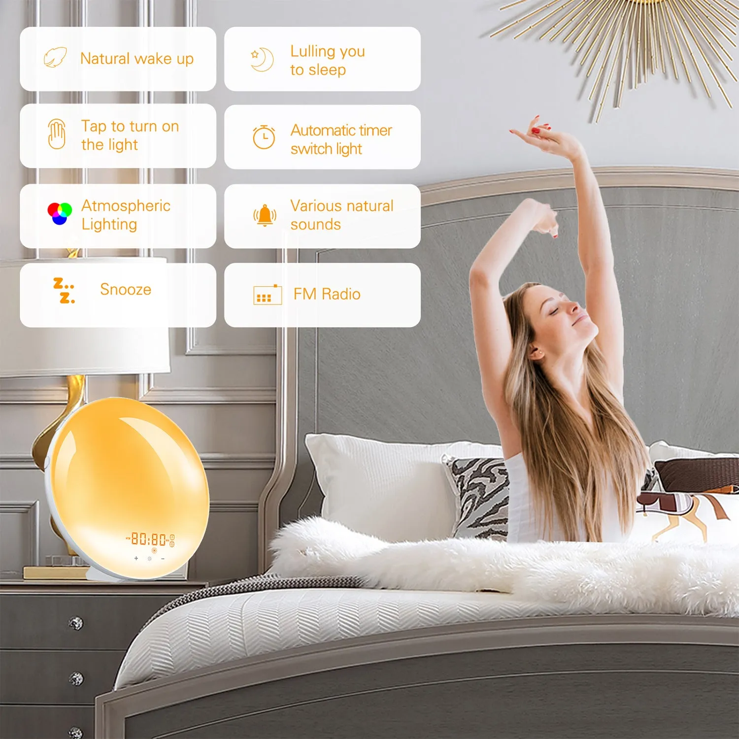 Multifunctional Light Smart Clock Lamp