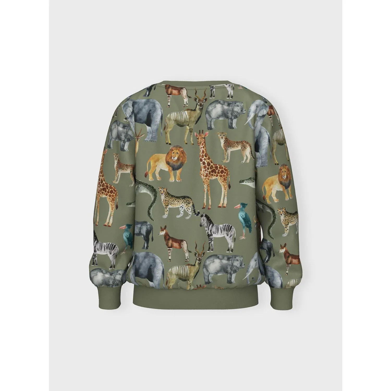 Name It Oil Green Jasen Sweatshirt