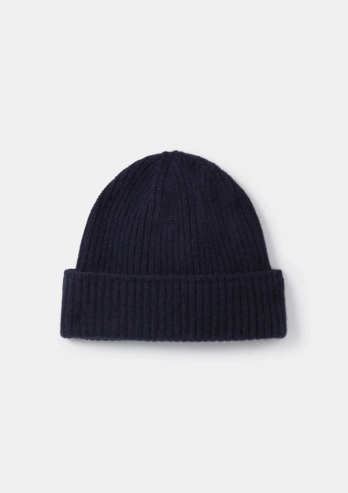 Navy Cashmere Beanie