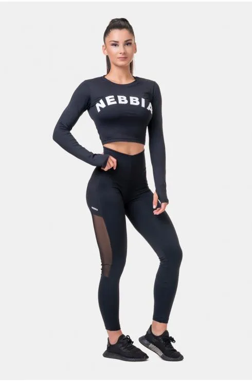 Nebbia High Waist & Mesh Leggings - Black
