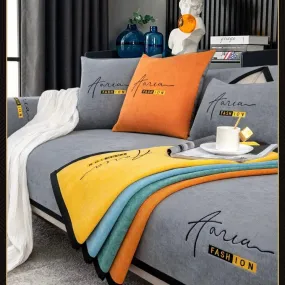 New chenille Light luxury sofa cushion four seasons universal non-slip cushion simple modern living room cushion leather sofa cover cover cloth towel