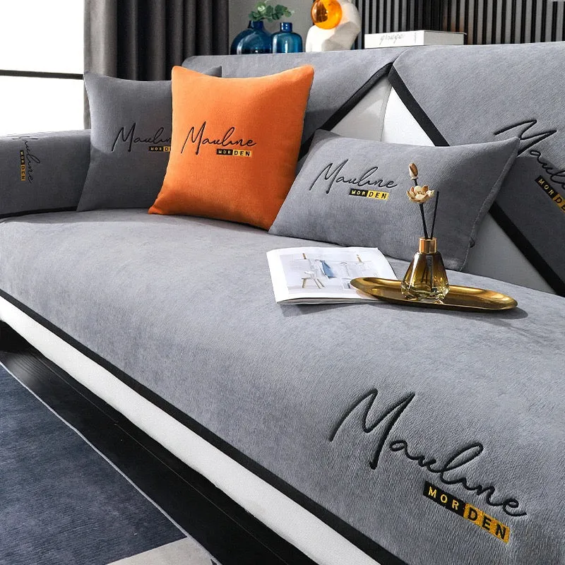 New chenille Light luxury sofa cushion four seasons universal non-slip cushion simple modern living room cushion leather sofa cover cover cloth towel