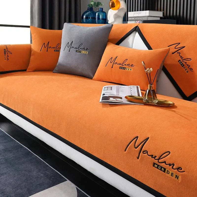 New chenille Light luxury sofa cushion four seasons universal non-slip cushion simple modern living room cushion leather sofa cover cover cloth towel