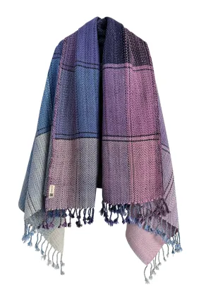 NEW! PETITE PLAID Wool Cape Serenity