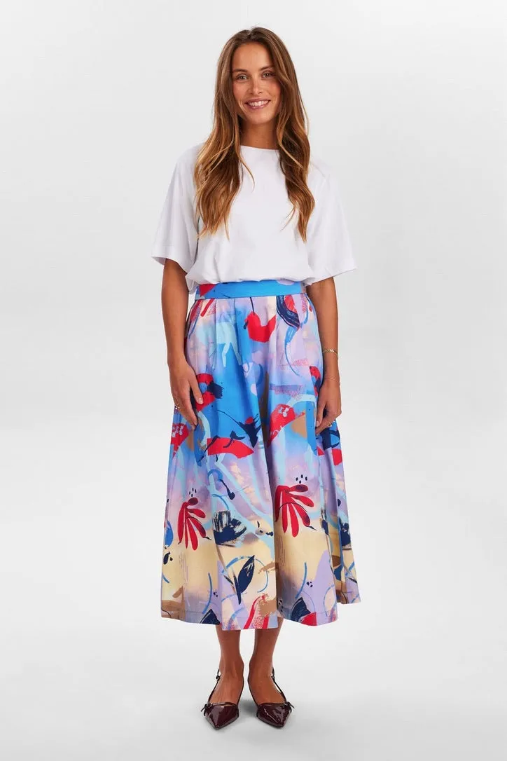 Nümph Nugloria Skirt in Regatta Print