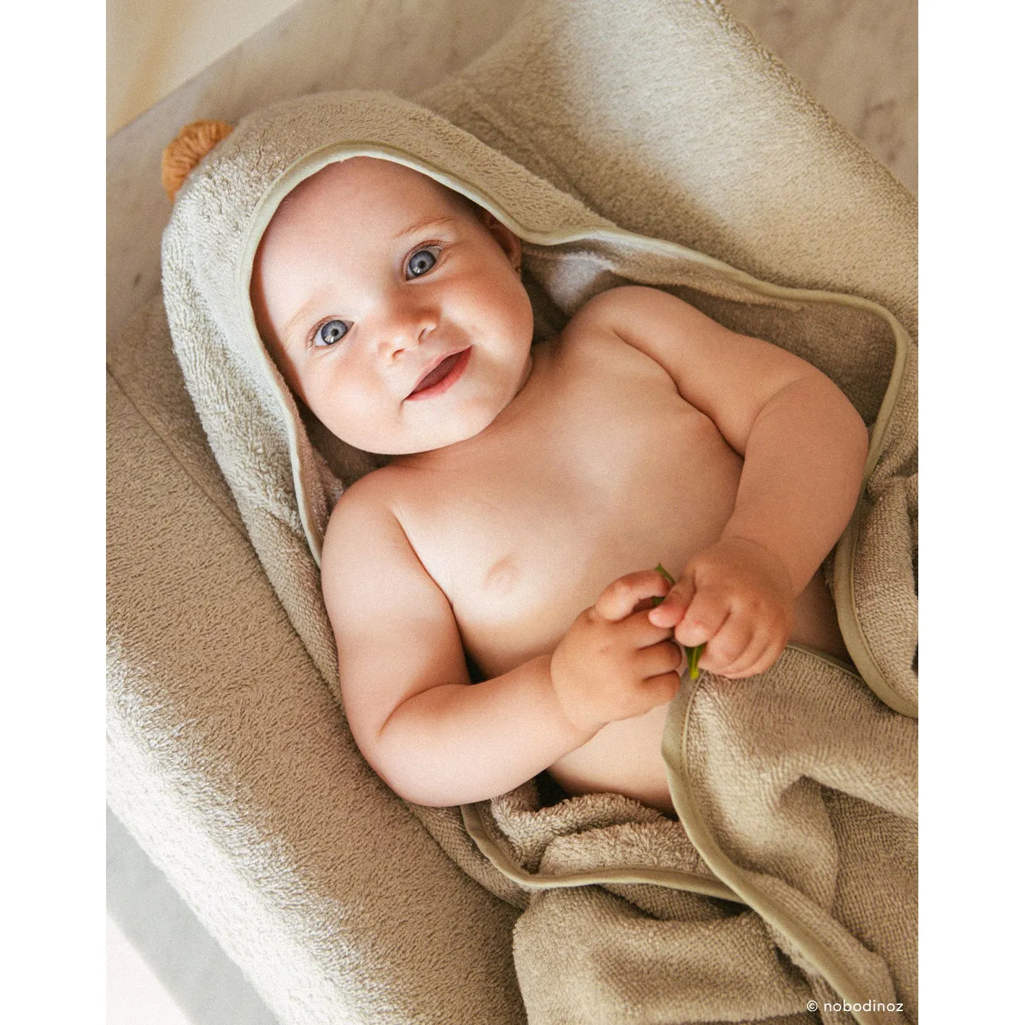 nobodinoz So Cute Baby Bath Set Sage Green