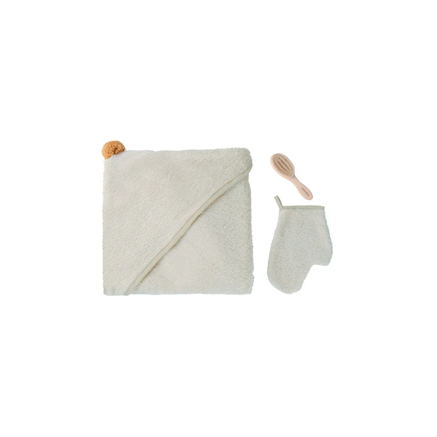 nobodinoz So Cute Baby Bath Set Sage Green