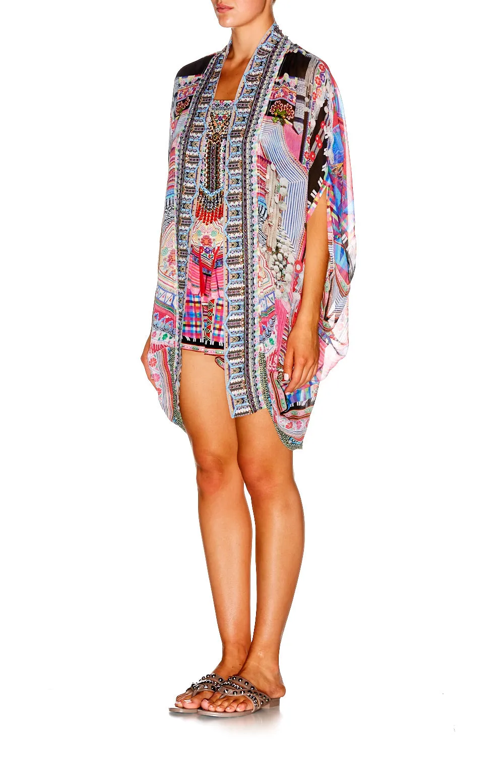 OPEN FRONT CARDI CAPE HANI HEAVEN
