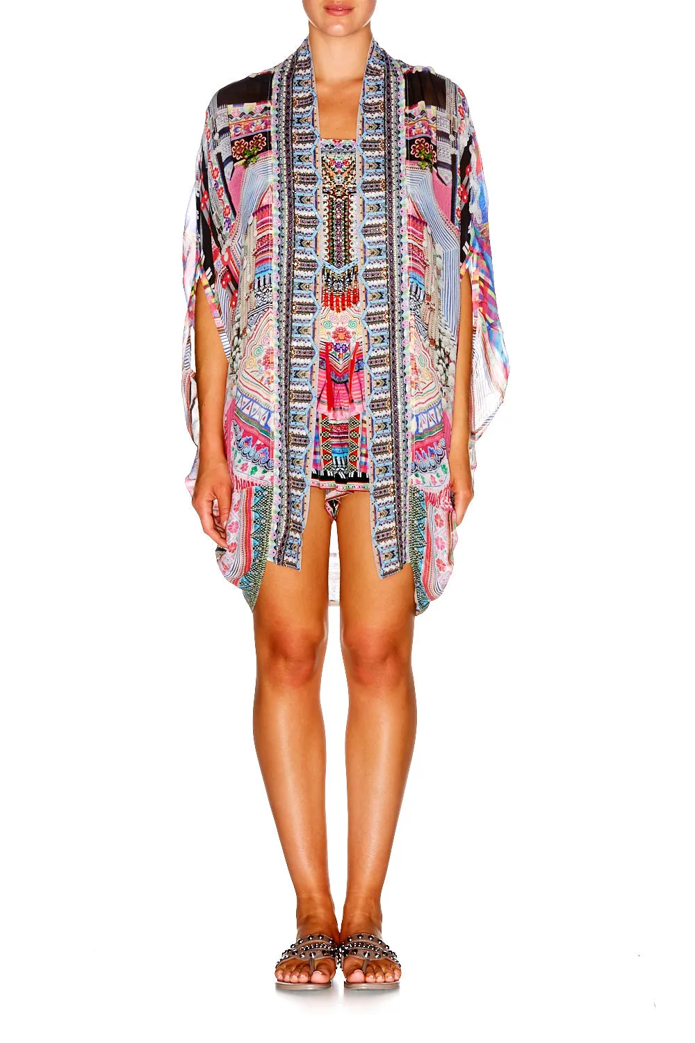OPEN FRONT CARDI CAPE HANI HEAVEN