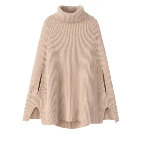 Organic Cashmere Knitted Cape