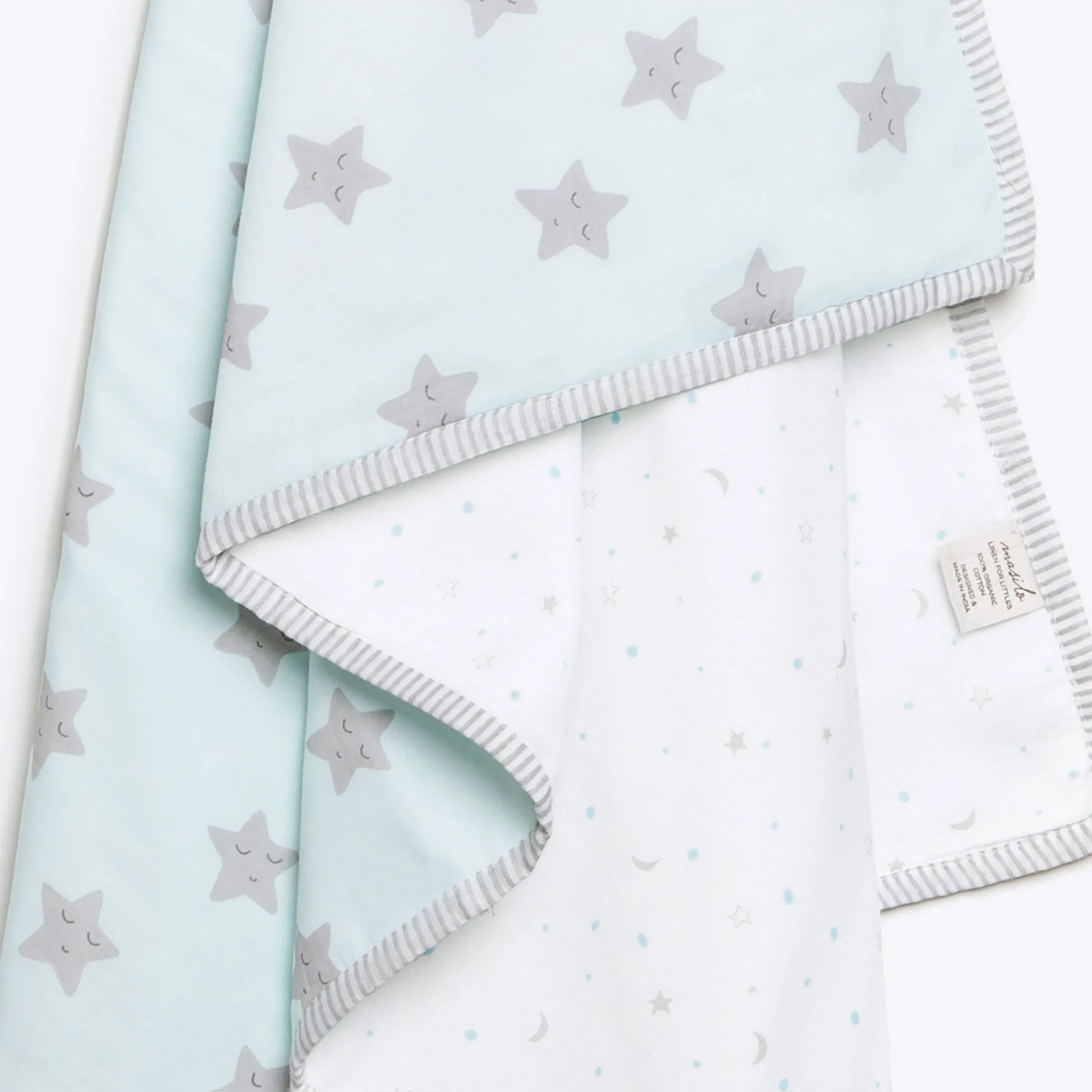 Organic Cotton Dohar - Sleepy Star (Pink)