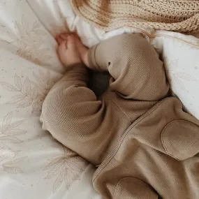 Organic Rib Leggings - Caramel