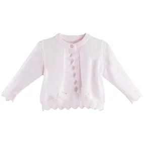 Pointelle Edge Bolero Sweater