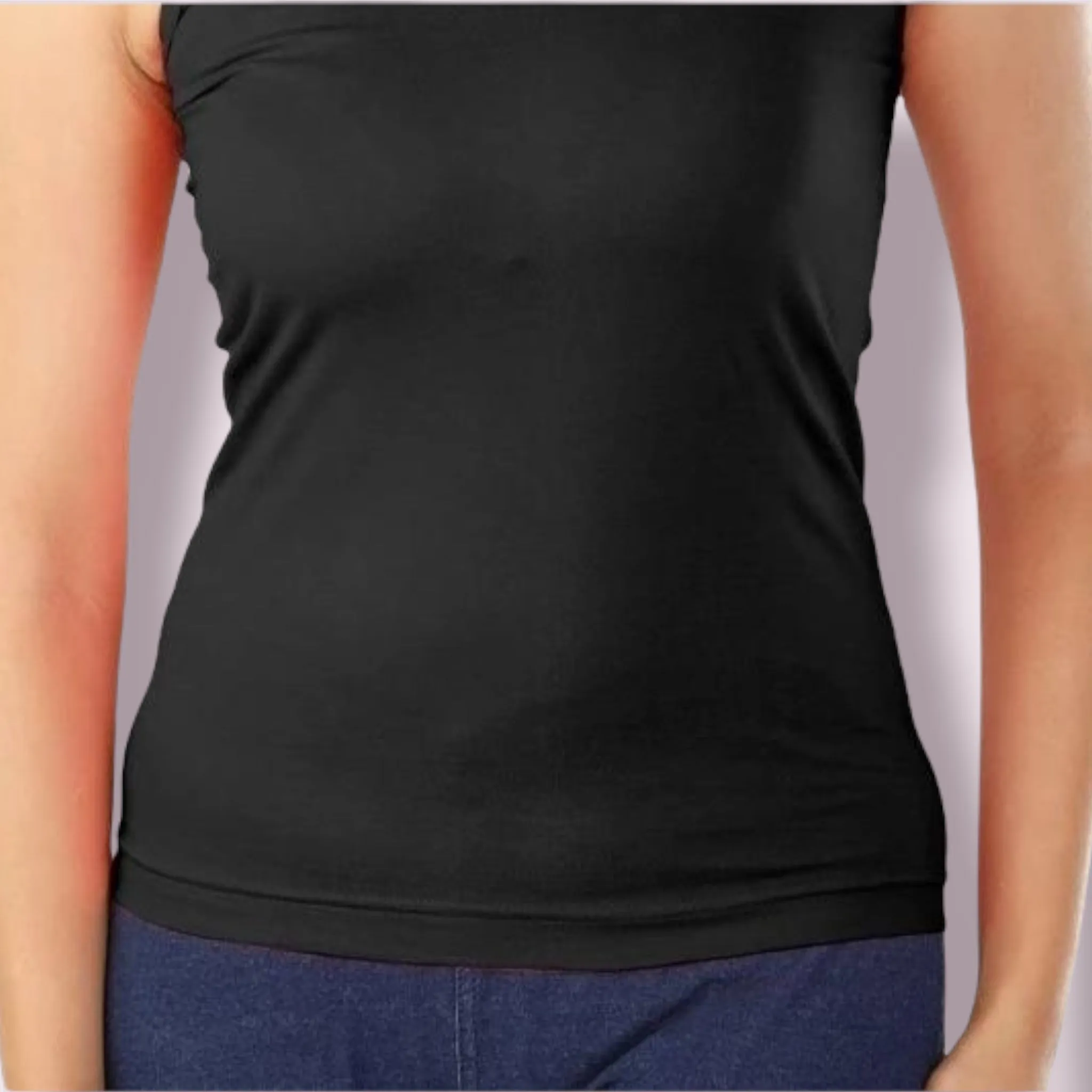 Poomex Comfed Cotton Ladies Slip Comisole Black, White, Skin Colour