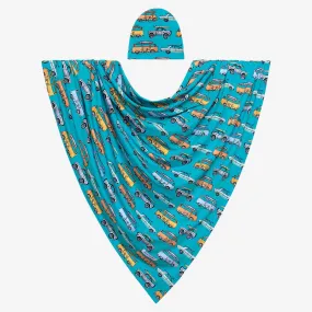 Posh Peanut Marino Swaddle & Beanie Set