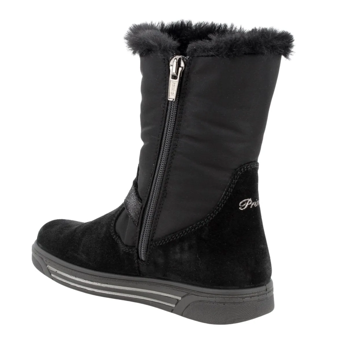 Primigi Girl's (Sizes 32-35) 6865811 Black Suede/Nylon Gore-Tex Boot