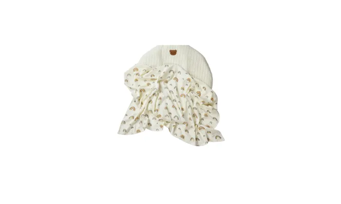 Pure Cotton Double-Layer Baby Print Blanket