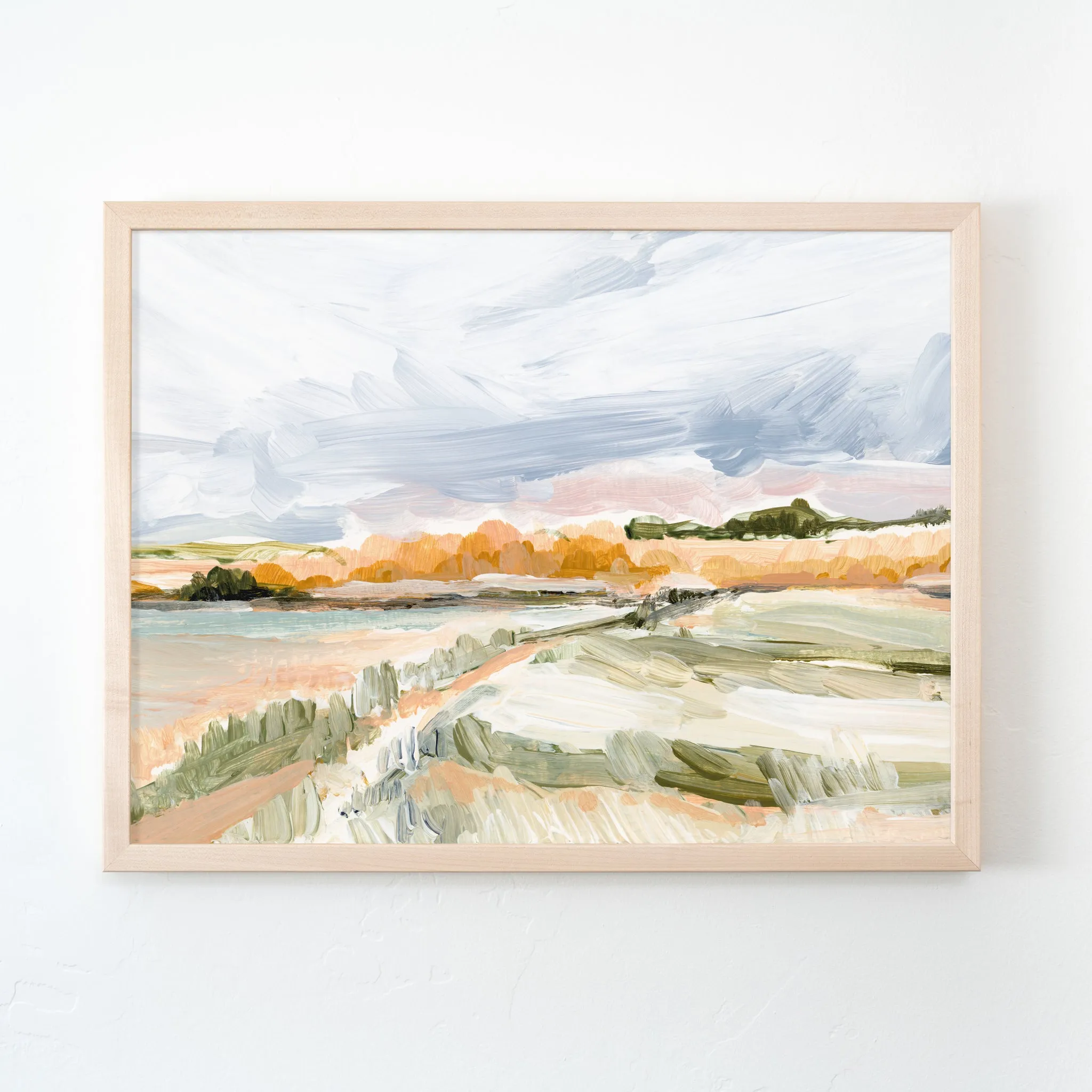 "Cloudy Cape" Art Print