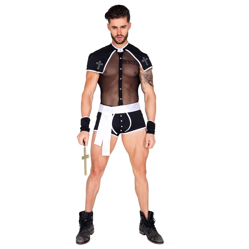 Roma Sinful Confession 3-Piece Priest Costume