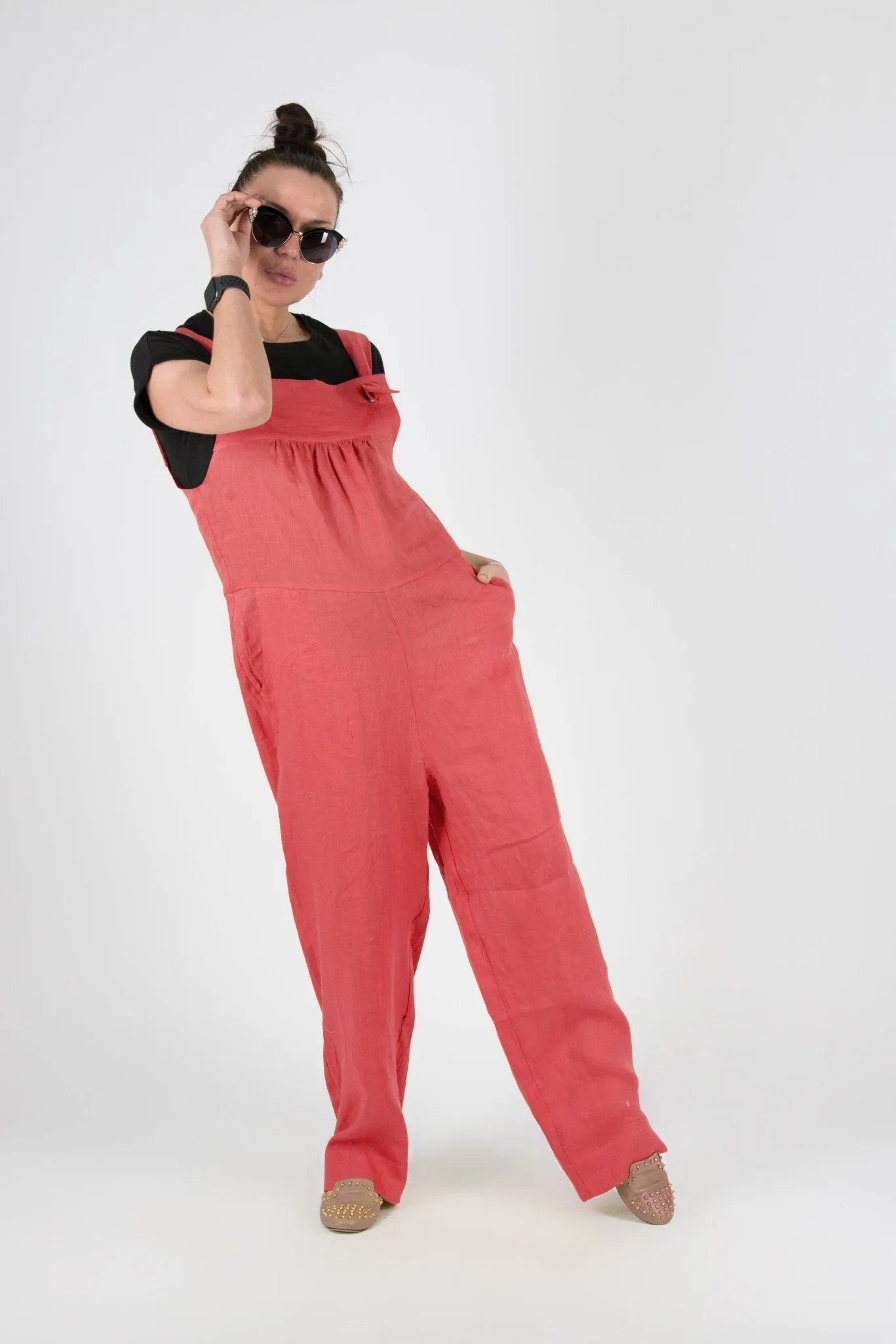 ROME Linen Summer Jumpsuit