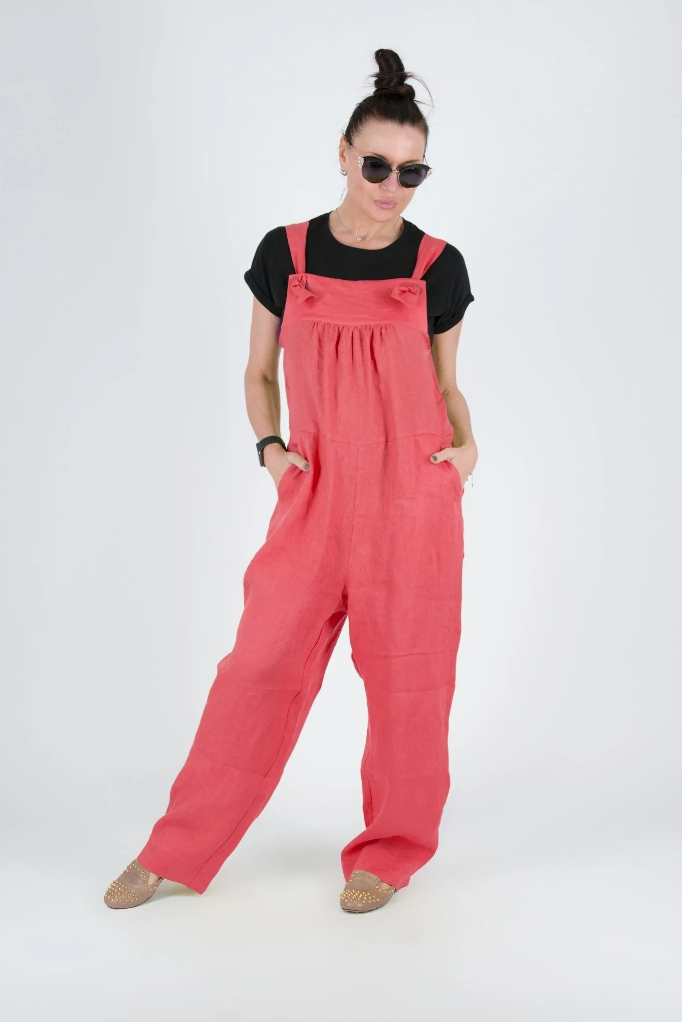ROME Linen Summer Jumpsuit